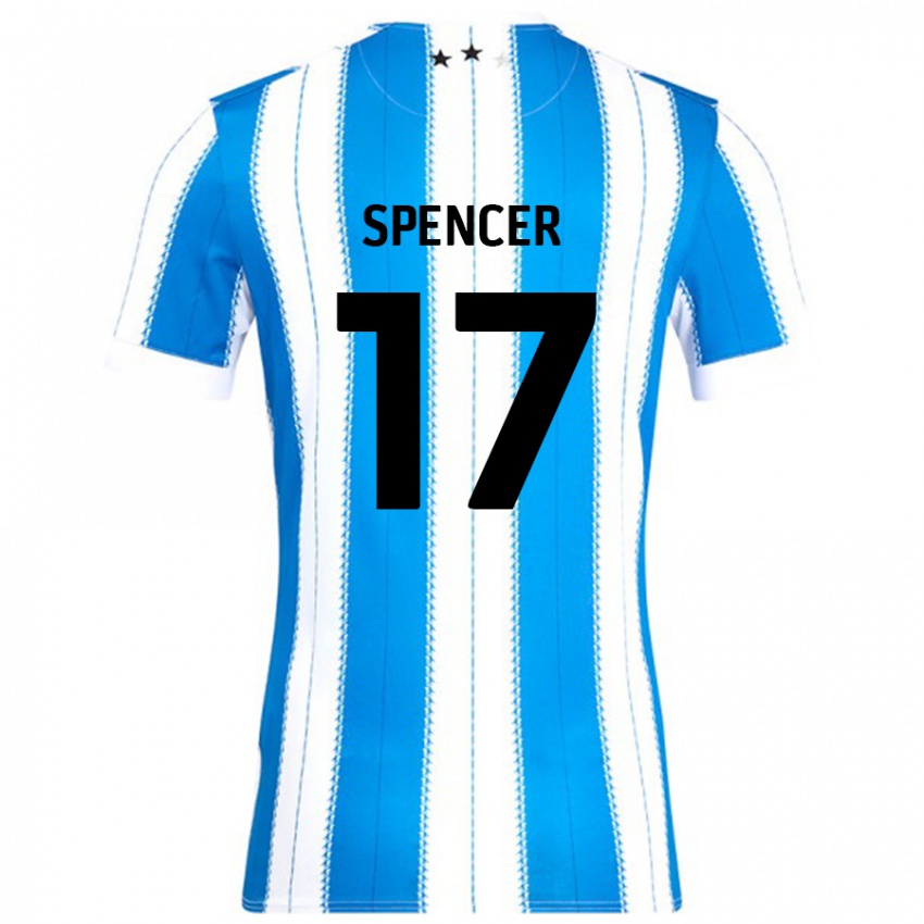 Gyermek Brodie Spencer #17 Kék Fehér Hazai Jersey 2024/25 Mez Póló Ing