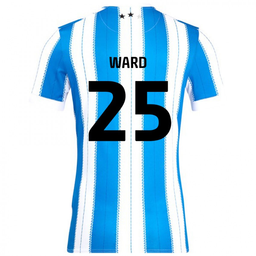 Gyermek Danny Ward #25 Kék Fehér Hazai Jersey 2024/25 Mez Póló Ing