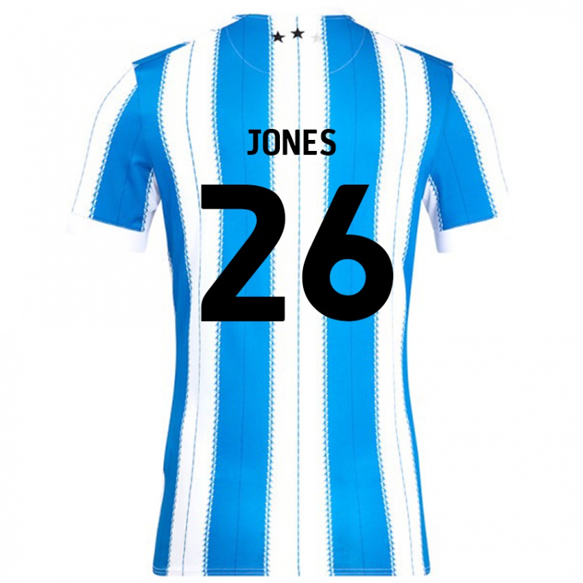 Gyermek Patrick Jones #26 Kék Fehér Hazai Jersey 2024/25 Mez Póló Ing