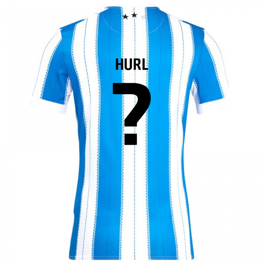 Gyermek Francis Hurl #0 Kék Fehér Hazai Jersey 2024/25 Mez Póló Ing