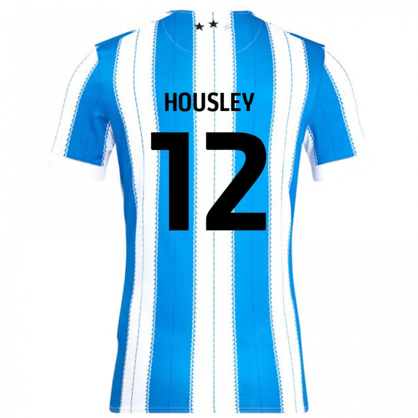 Gyermek Autumn Housley #12 Kék Fehér Hazai Jersey 2024/25 Mez Póló Ing