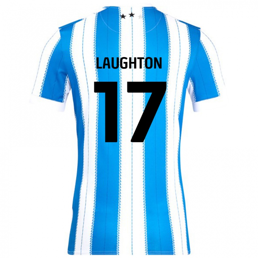 Gyermek Zoe Laughton #17 Kék Fehér Hazai Jersey 2024/25 Mez Póló Ing