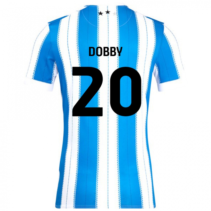 Gyermek Sarah Dobby #20 Kék Fehér Hazai Jersey 2024/25 Mez Póló Ing