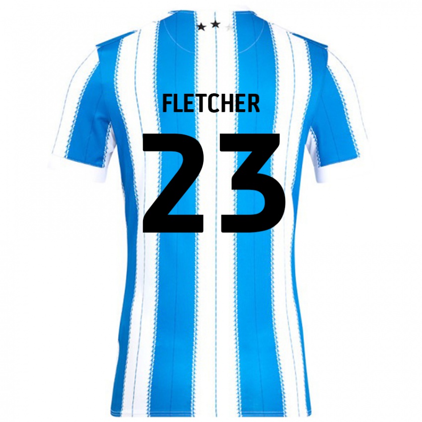 Gyermek Serena Fletcher #23 Kék Fehér Hazai Jersey 2024/25 Mez Póló Ing