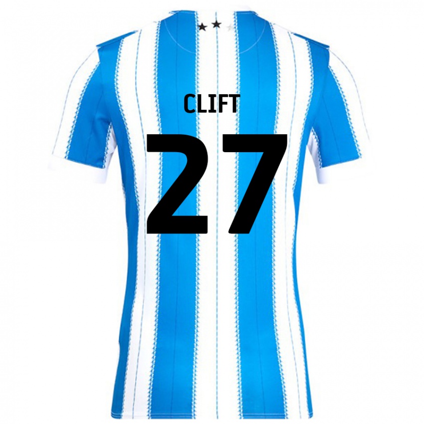 Gyermek Cassidy Clift #27 Kék Fehér Hazai Jersey 2024/25 Mez Póló Ing