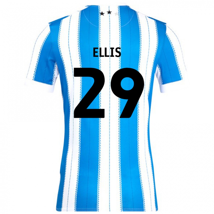 Gyermek Molly Ellis #29 Kék Fehér Hazai Jersey 2024/25 Mez Póló Ing