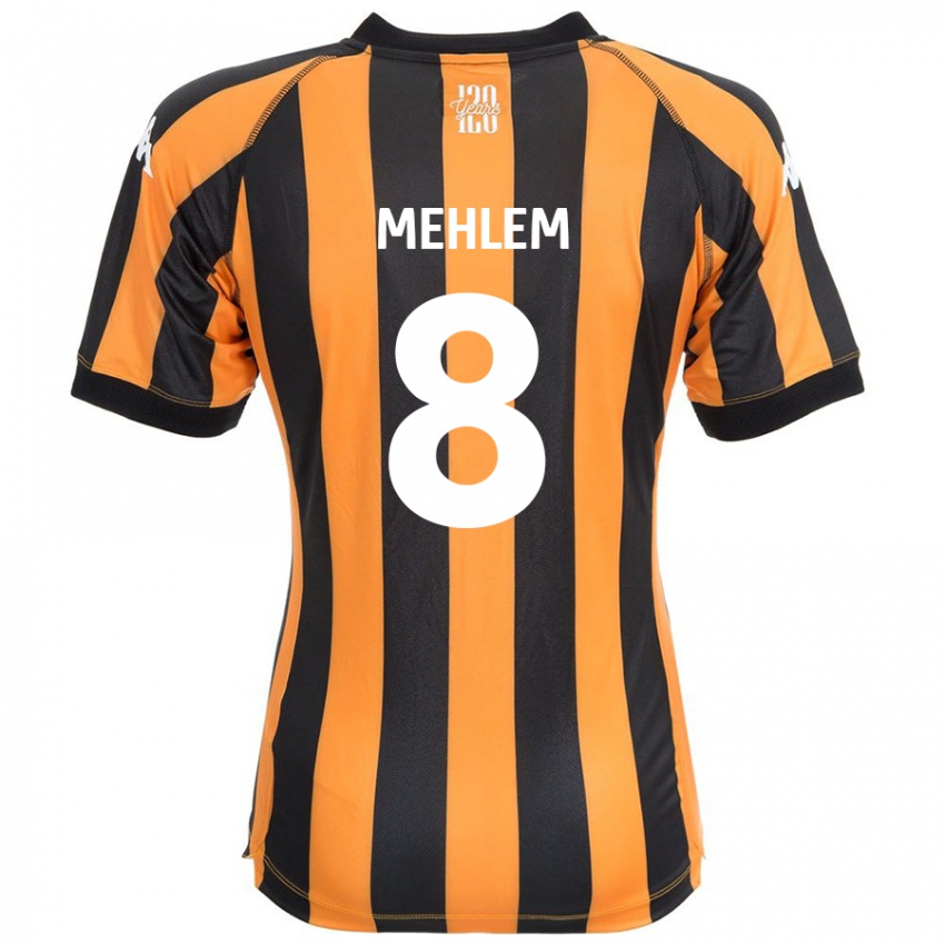 Gyermek Marvin Mehlem #8 Fekete Borostyán Hazai Jersey 2024/25 Mez Póló Ing