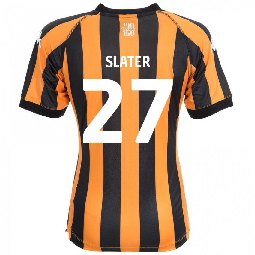 Gyermek Regan Slater #27 Fekete Borostyán Hazai Jersey 2024/25 Mez Póló Ing