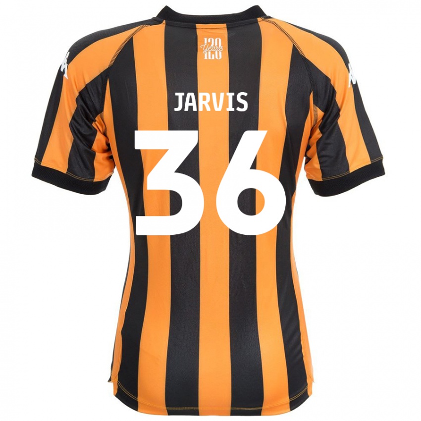 Gyermek Will Jarvis #36 Fekete Borostyán Hazai Jersey 2024/25 Mez Póló Ing