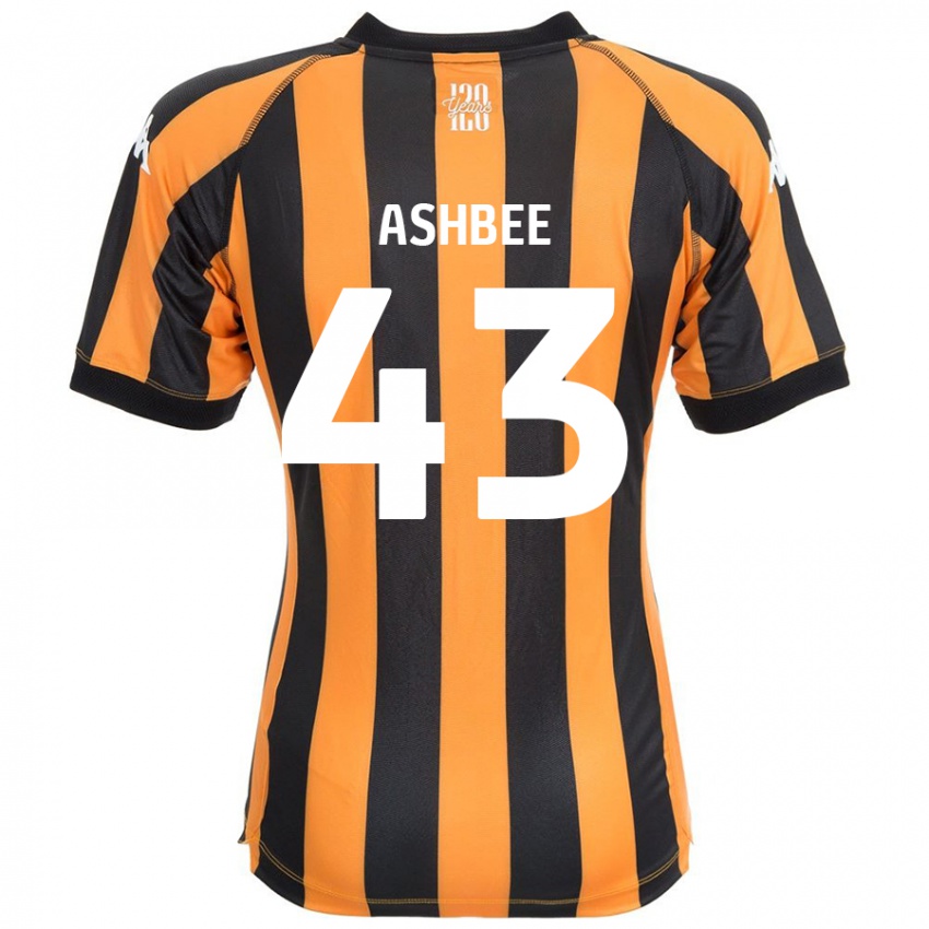 Gyermek Stanley Ashbee #43 Fekete Borostyán Hazai Jersey 2024/25 Mez Póló Ing