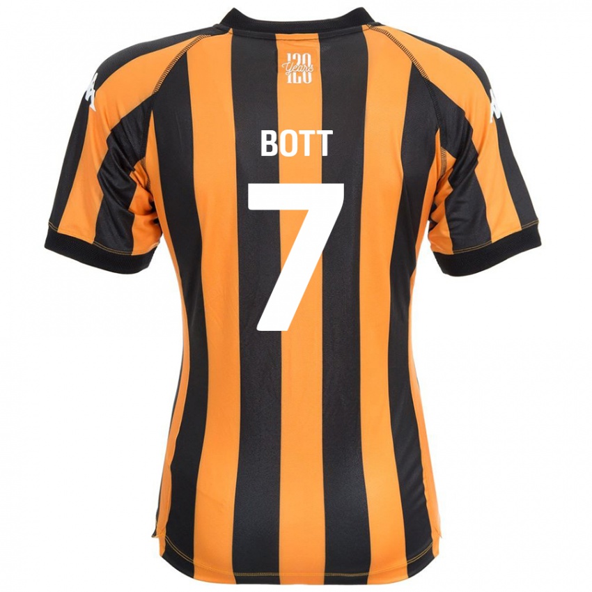 Gyermek Liberty Bott #7 Fekete Borostyán Hazai Jersey 2024/25 Mez Póló Ing