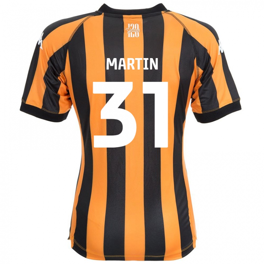 Gyermek Faith Martin #31 Fekete Borostyán Hazai Jersey 2024/25 Mez Póló Ing