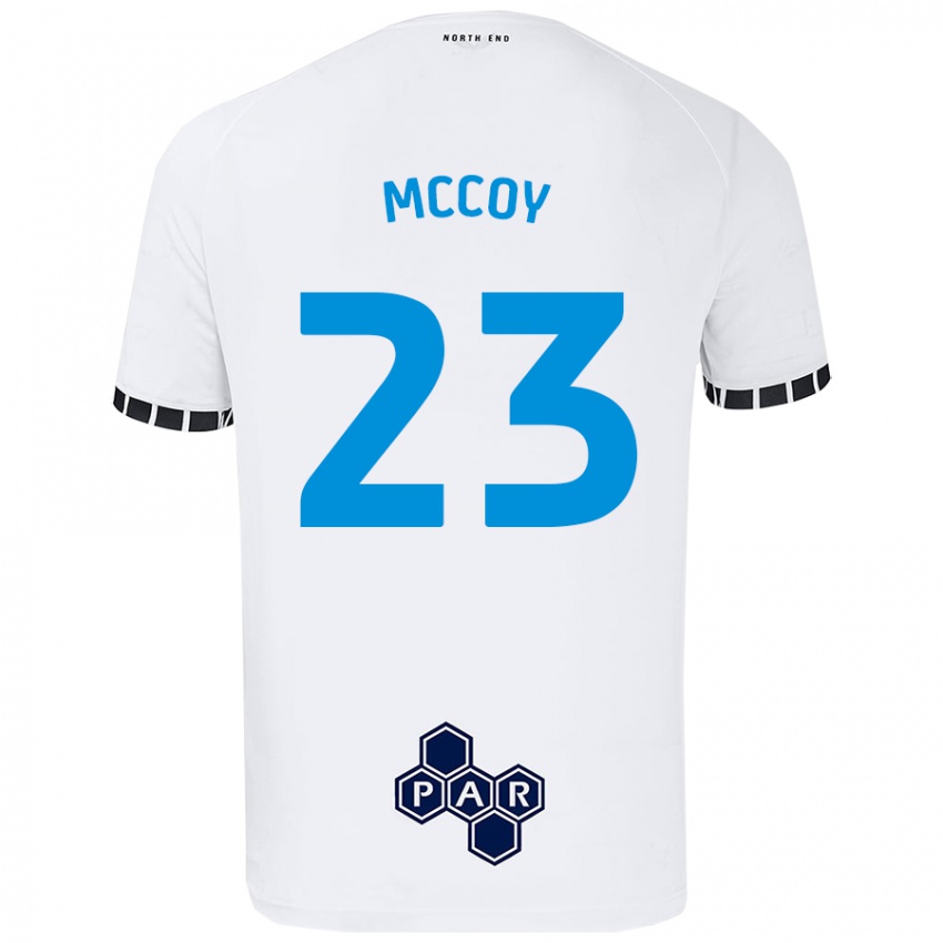 Gyermek Faye Mccoy #23 Fehér Hazai Jersey 2024/25 Mez Póló Ing