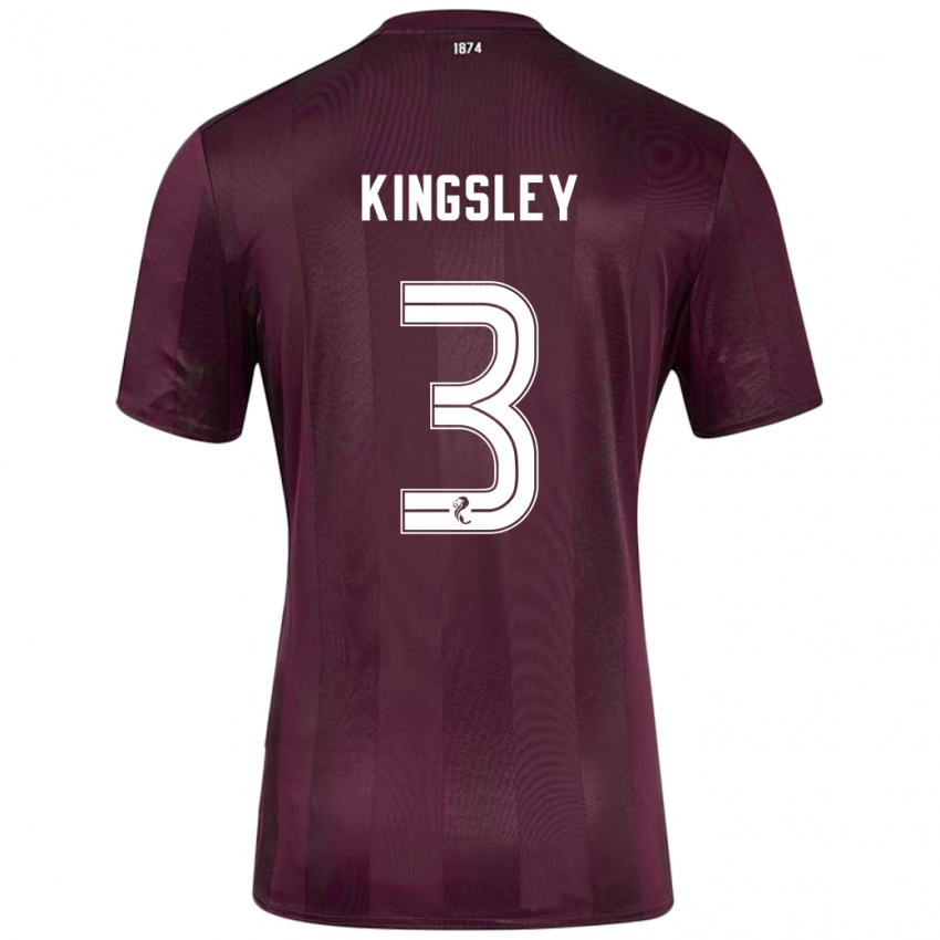 Gyermek Stephen Kingsley #3 Burgundia Hazai Jersey 2024/25 Mez Póló Ing