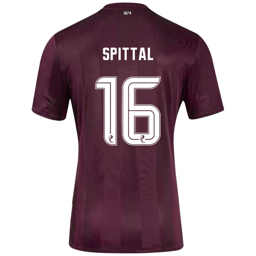 Gyermek Blair Spittal #16 Burgundia Hazai Jersey 2024/25 Mez Póló Ing