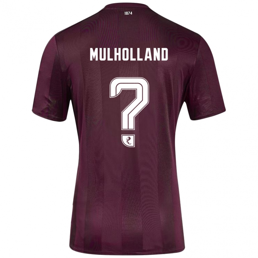 Gyermek James Mulholland #0 Burgundia Hazai Jersey 2024/25 Mez Póló Ing