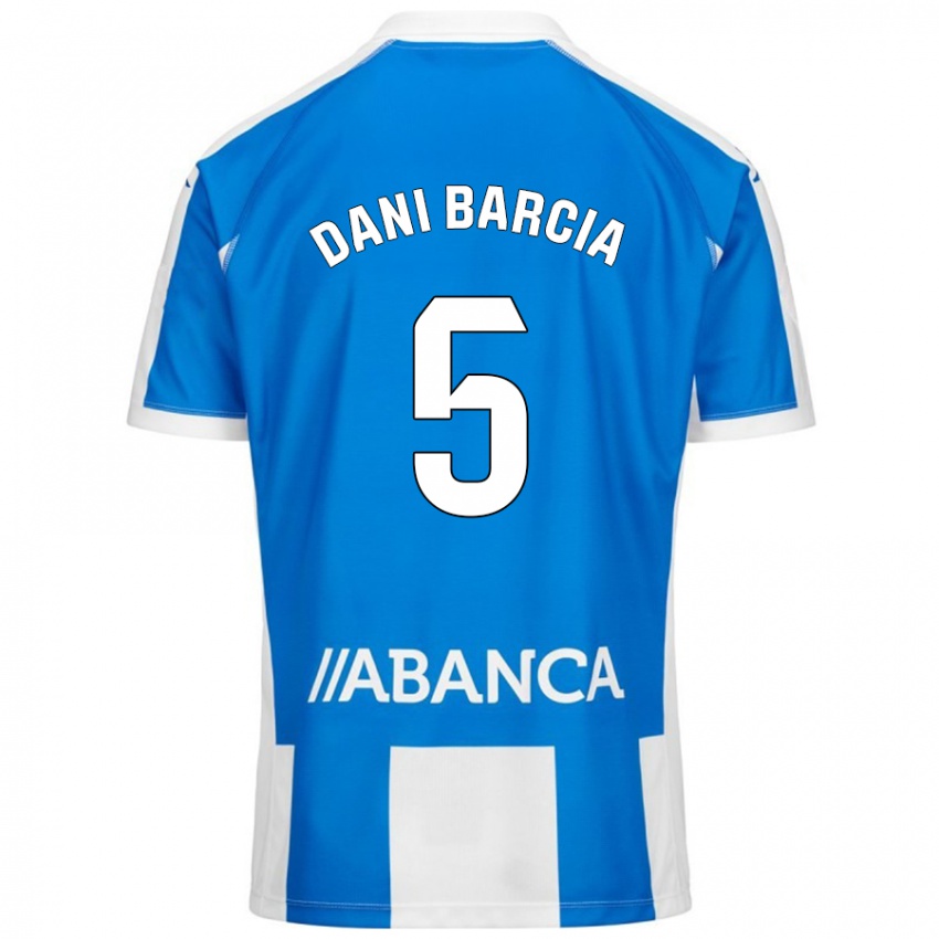 Gyermek Dani Barcia #5 Kék Fehér Hazai Jersey 2024/25 Mez Póló Ing