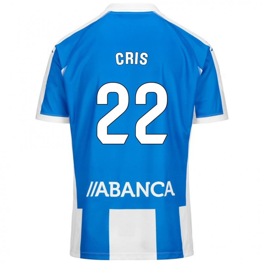 Gyermek Cris #22 Kék Fehér Hazai Jersey 2024/25 Mez Póló Ing