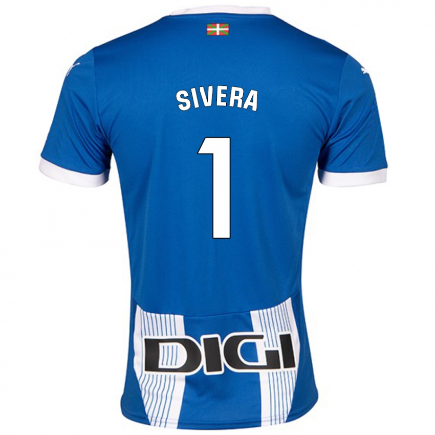 Gyermek Antonio Sivera #1 Kék Hazai Jersey 2024/25 Mez Póló Ing