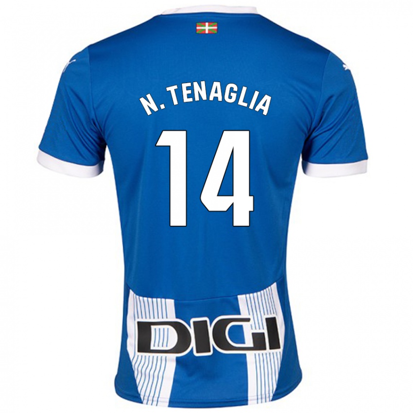 Gyermek Nahuel Tenaglia #14 Kék Hazai Jersey 2024/25 Mez Póló Ing