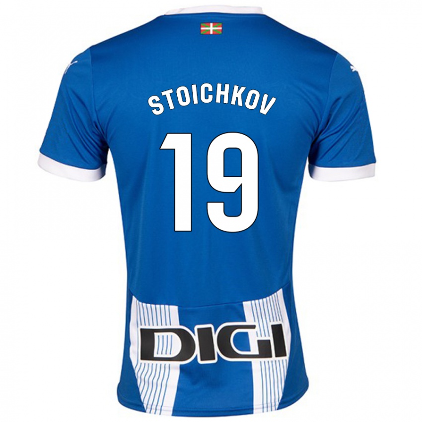 Gyermek Stoichkov #19 Kék Hazai Jersey 2024/25 Mez Póló Ing