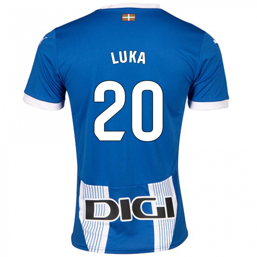 Gyermek Luka Romero #20 Kék Hazai Jersey 2024/25 Mez Póló Ing