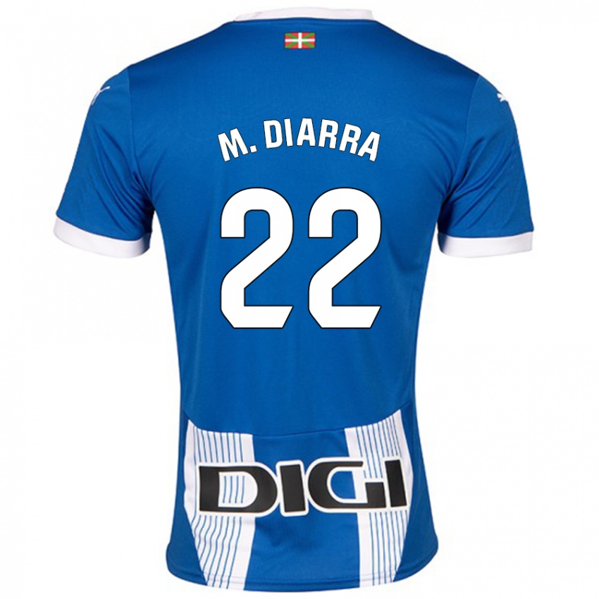 Gyermek Moussa Diarra #22 Kék Hazai Jersey 2024/25 Mez Póló Ing