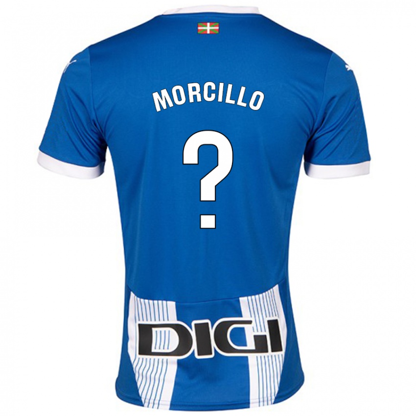 Gyermek Diego Morcillo #0 Kék Hazai Jersey 2024/25 Mez Póló Ing