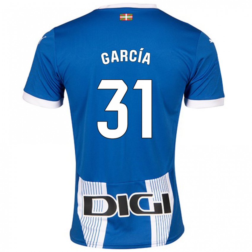 Gyermek Gaizka García #31 Kék Hazai Jersey 2024/25 Mez Póló Ing