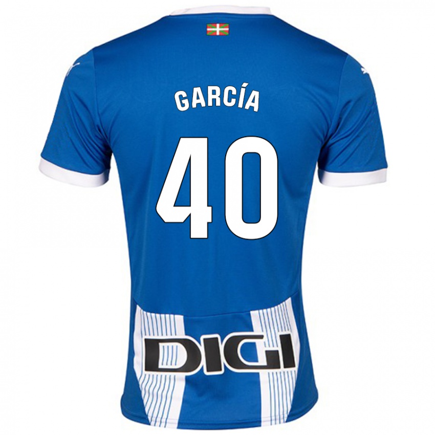 Gyermek Álvaro García #40 Kék Hazai Jersey 2024/25 Mez Póló Ing