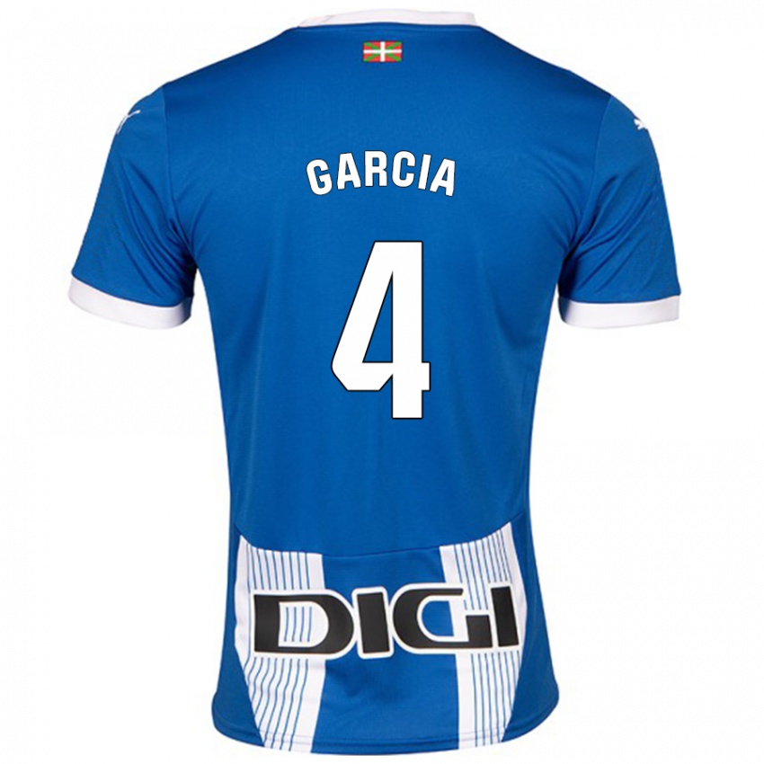 Gyermek Pichi García #4 Kék Hazai Jersey 2024/25 Mez Póló Ing