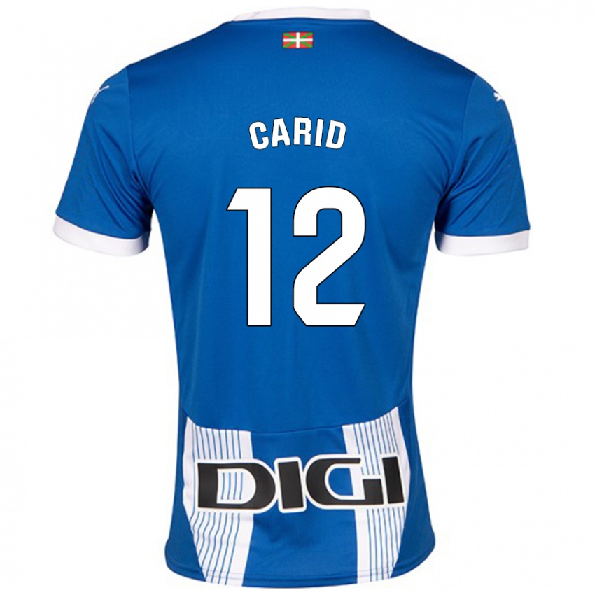 Gyermek Andrea Carid #12 Kék Hazai Jersey 2024/25 Mez Póló Ing