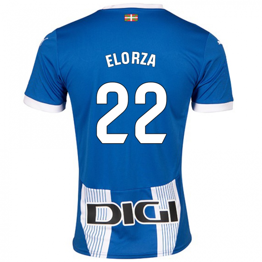 Gyermek Sheila Elorza #22 Kék Hazai Jersey 2024/25 Mez Póló Ing