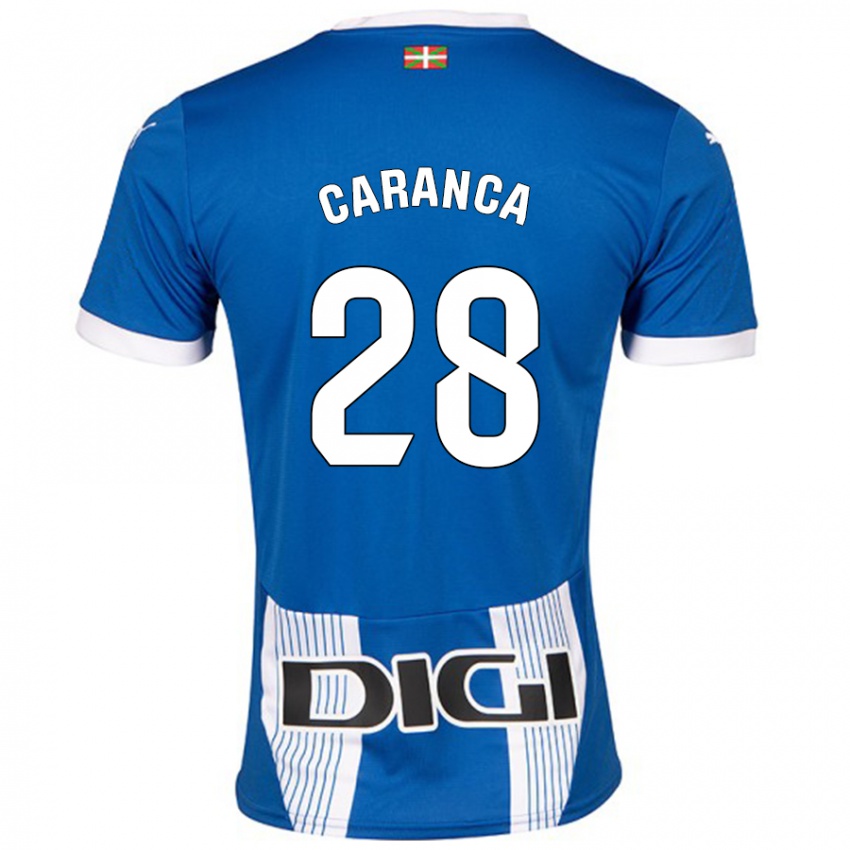 Gyermek Sara Caranca #28 Kék Hazai Jersey 2024/25 Mez Póló Ing