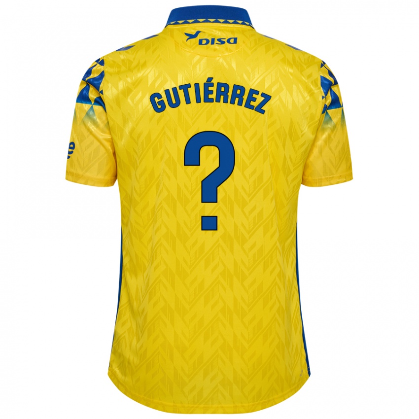 Gyermek Marco Gutiérrez #0 Sárga Kék Hazai Jersey 2024/25 Mez Póló Ing