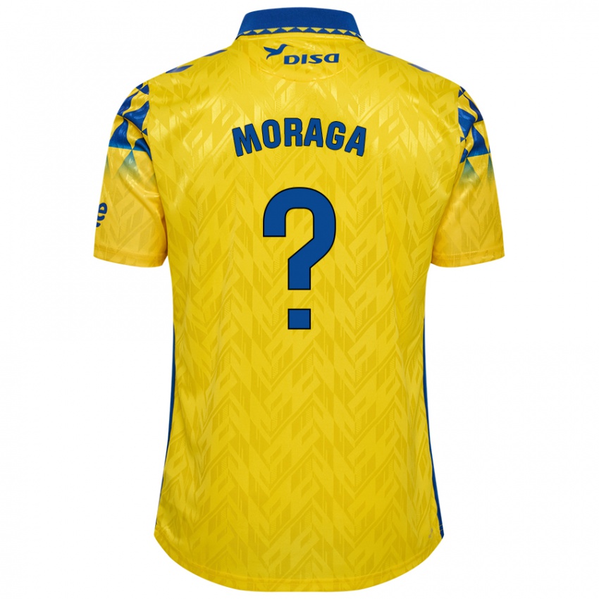 Gyermek Marcos Moraga #0 Sárga Kék Hazai Jersey 2024/25 Mez Póló Ing