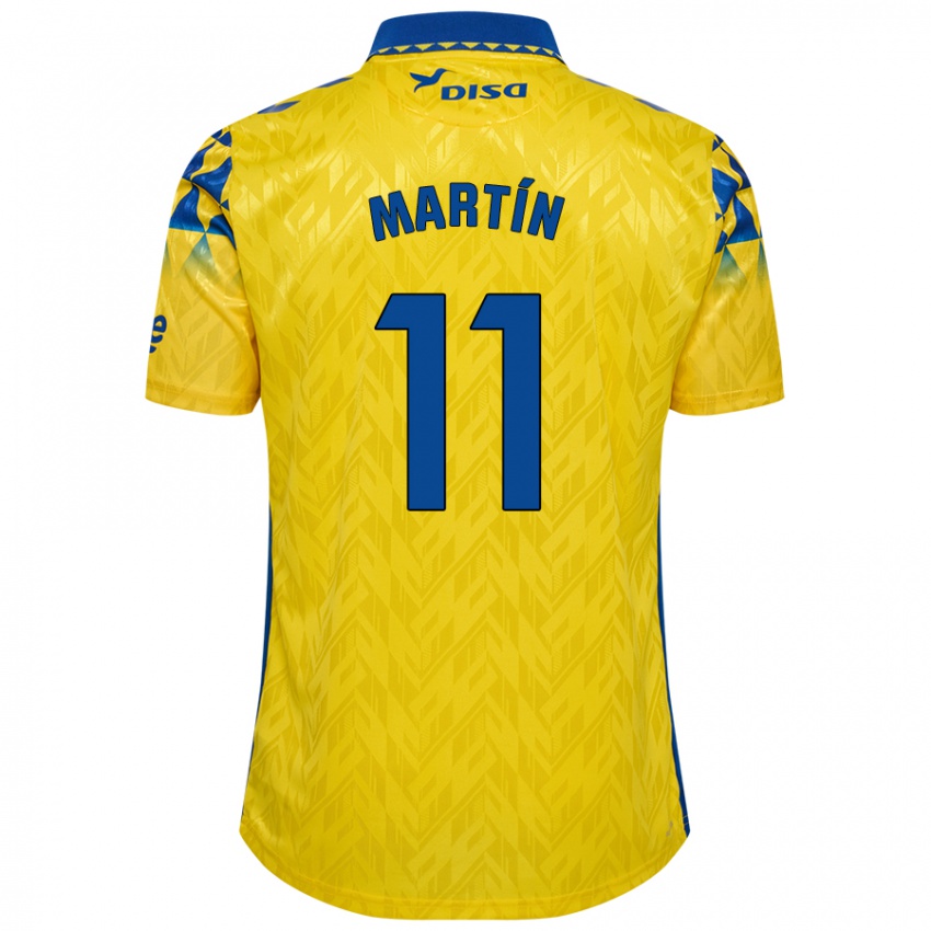 Gyermek Diego Martín #11 Sárga Kék Hazai Jersey 2024/25 Mez Póló Ing