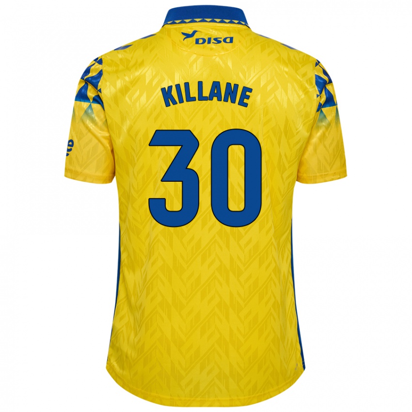 Gyermek Álvaro Killane #30 Sárga Kék Hazai Jersey 2024/25 Mez Póló Ing