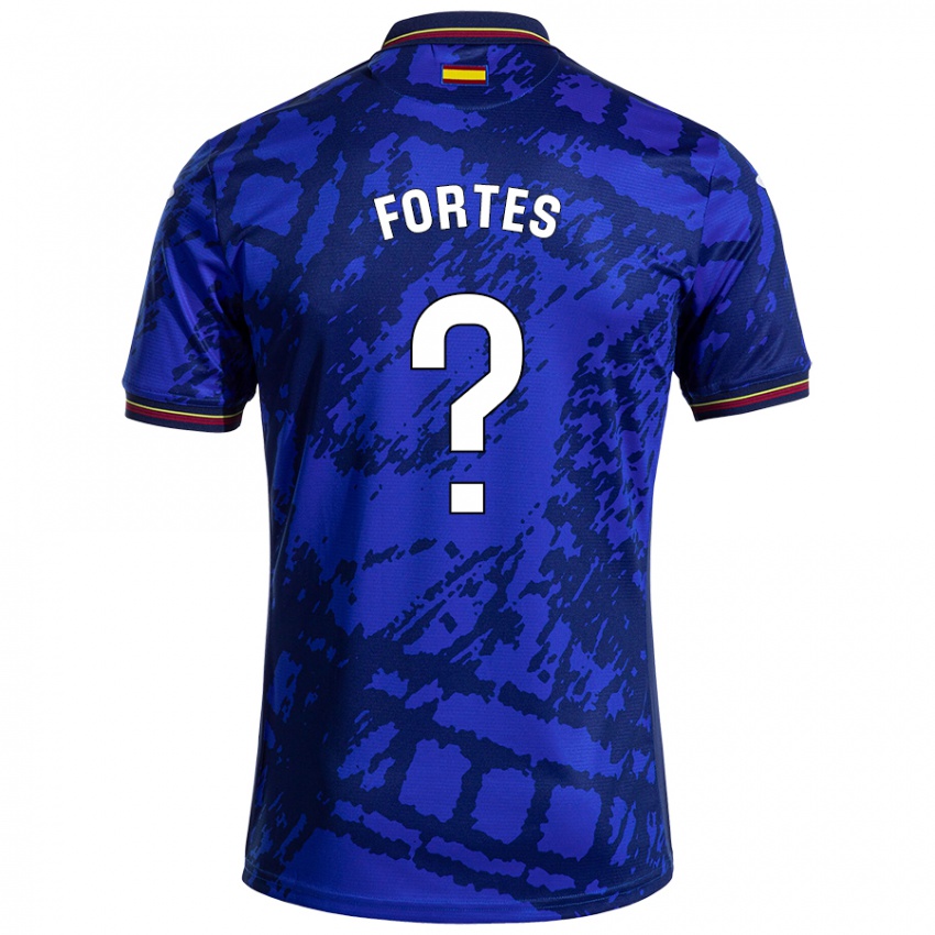 Gyermek Joel Fortes #0 Sötétebb Kék Hazai Jersey 2024/25 Mez Póló Ing