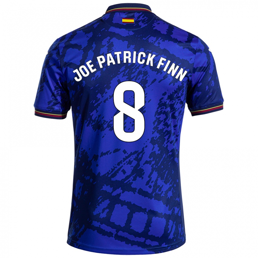 Gyermek John Joe Patrick Finn #8 Sötétebb Kék Hazai Jersey 2024/25 Mez Póló Ing