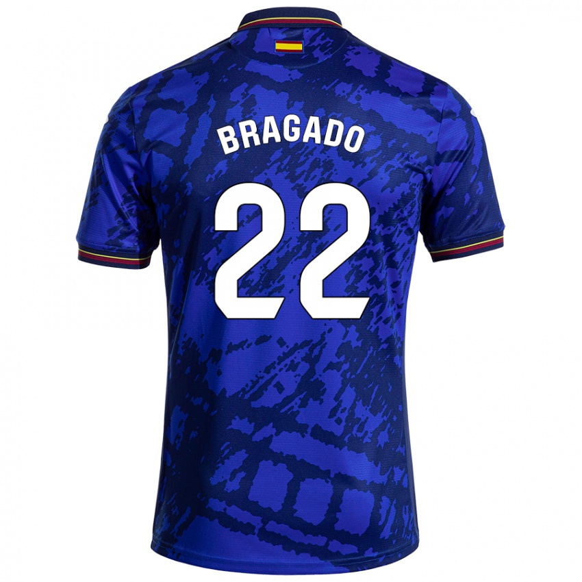 Gyermek Alonso Bragado #22 Sötétebb Kék Hazai Jersey 2024/25 Mez Póló Ing