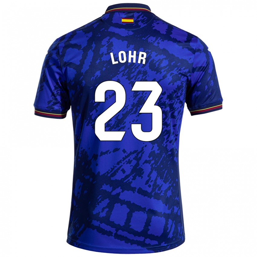 Gyermek Luca Lohr #23 Sötétebb Kék Hazai Jersey 2024/25 Mez Póló Ing