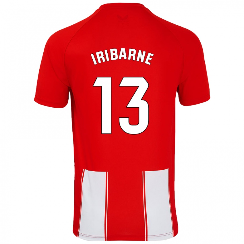 Gyermek Bruno Iribarne #13 Piros Fehér Hazai Jersey 2024/25 Mez Póló Ing