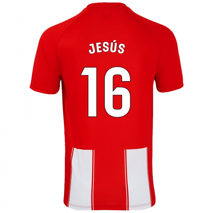 Gyermek Antonio Jesús #16 Piros Fehér Hazai Jersey 2024/25 Mez Póló Ing