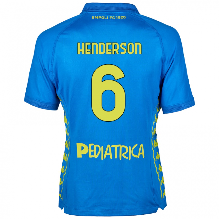 Gyermek Liam Henderson #6 Kék Hazai Jersey 2024/25 Mez Póló Ing