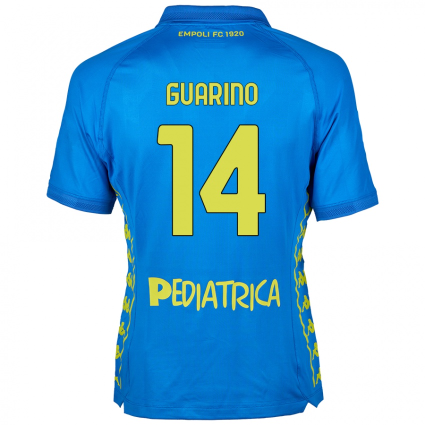 Gyermek Gabriele Guarino #14 Kék Hazai Jersey 2024/25 Mez Póló Ing