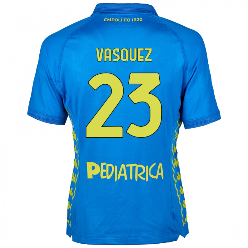 Gyermek Devis Vásquez #23 Kék Hazai Jersey 2024/25 Mez Póló Ing