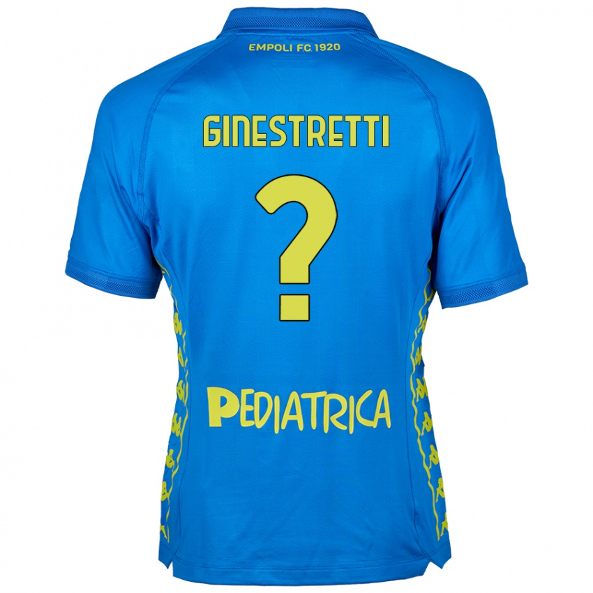 Gyermek Davide Ginestretti #0 Kék Hazai Jersey 2024/25 Mez Póló Ing