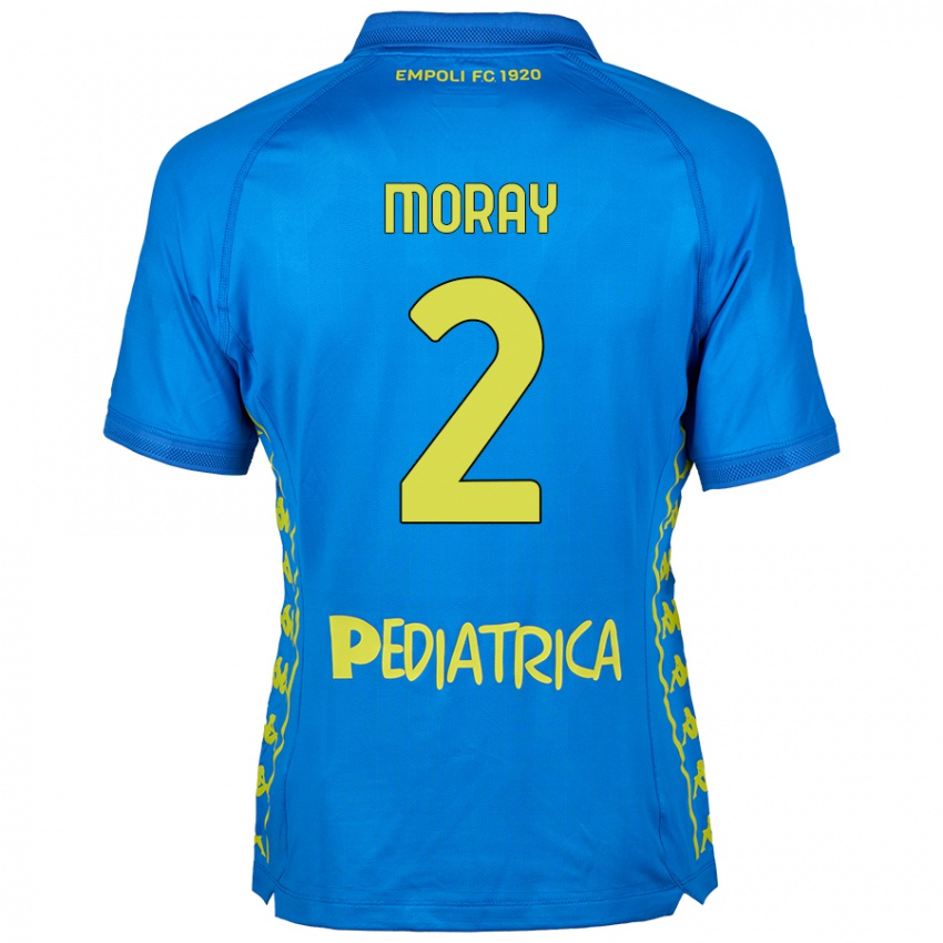 Gyermek Jeremy Moray #2 Kék Hazai Jersey 2024/25 Mez Póló Ing