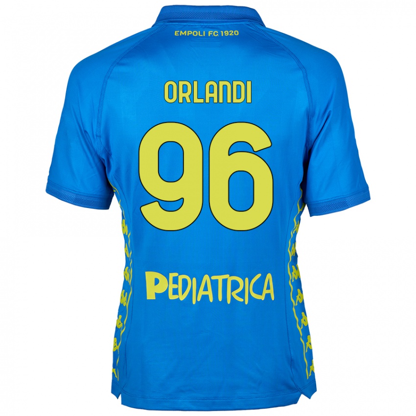 Gyermek Andrea Orlandi #96 Kék Hazai Jersey 2024/25 Mez Póló Ing